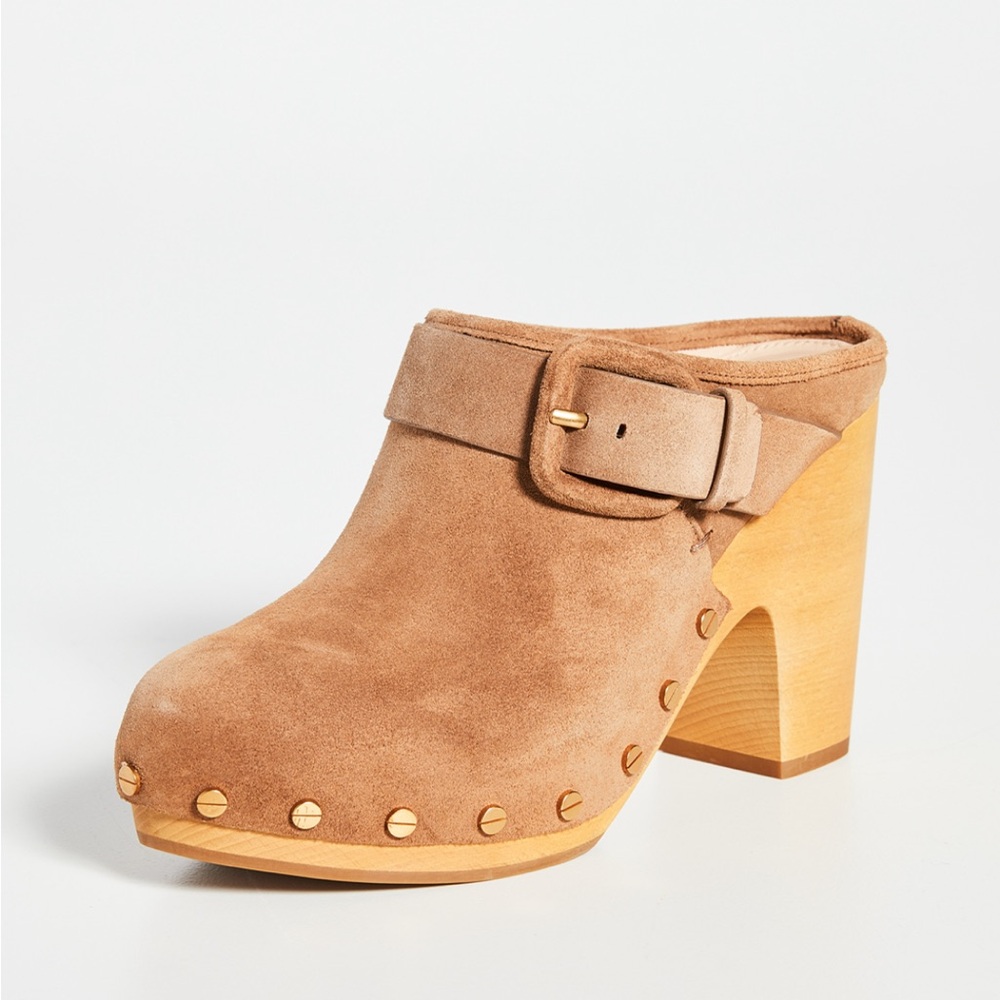 NWOT Veronica Beard Dacey Clog in Pecan